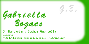 gabriella bogacs business card